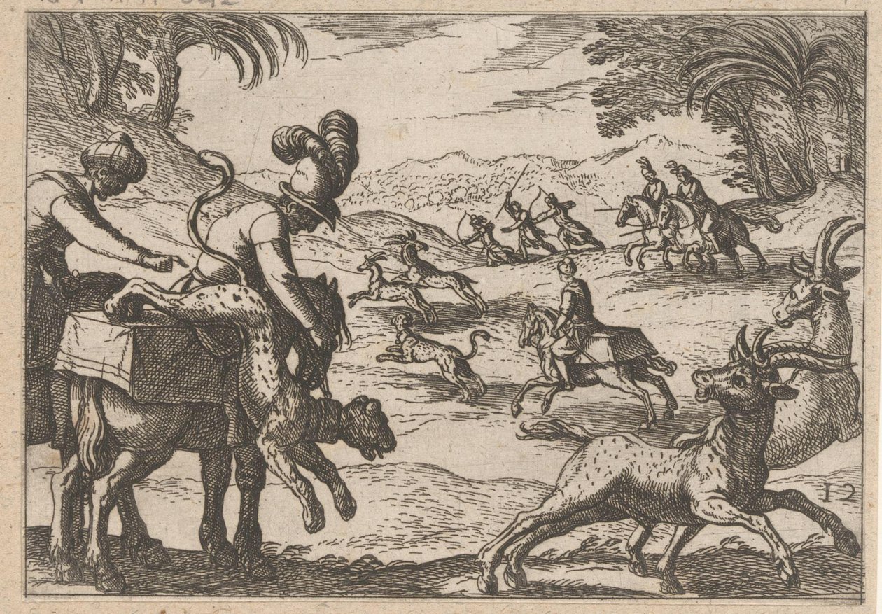 Chasse aux antilopes - Antonio Tempesta