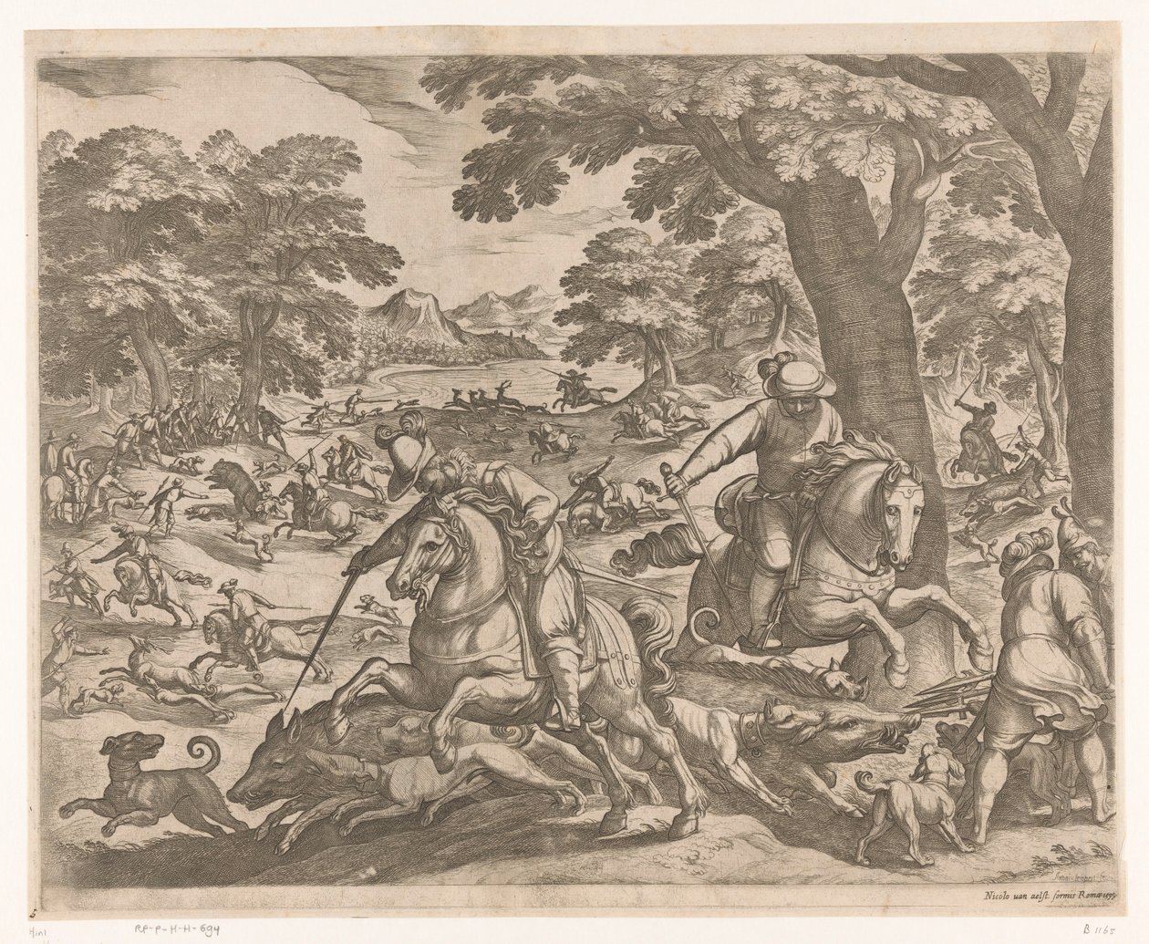 Chasse aux sangliers, ours et cerfs - Antonio Tempesta