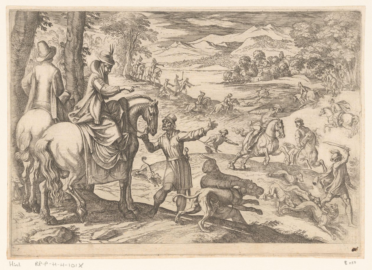 Chasse aux cerfs et aux loups (partie 7) - Antonio Tempesta