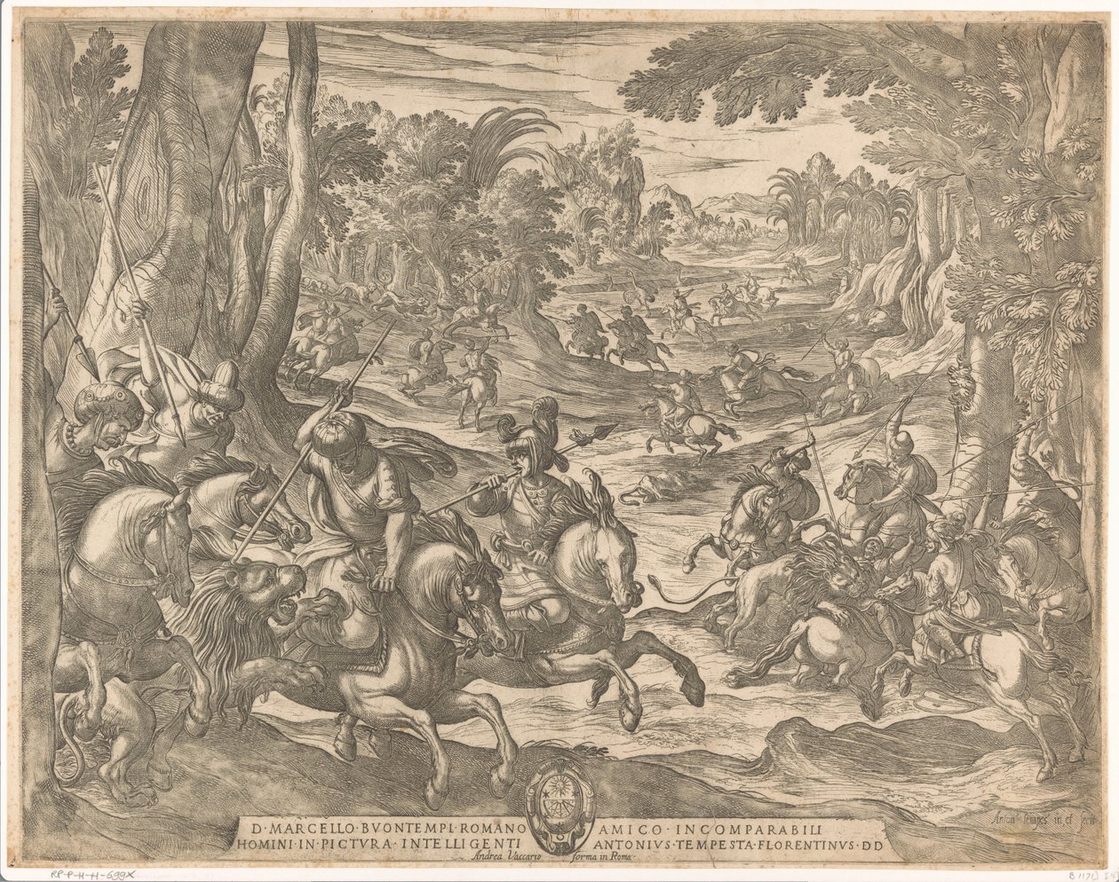 Chasse aux lions - Antonio Tempesta