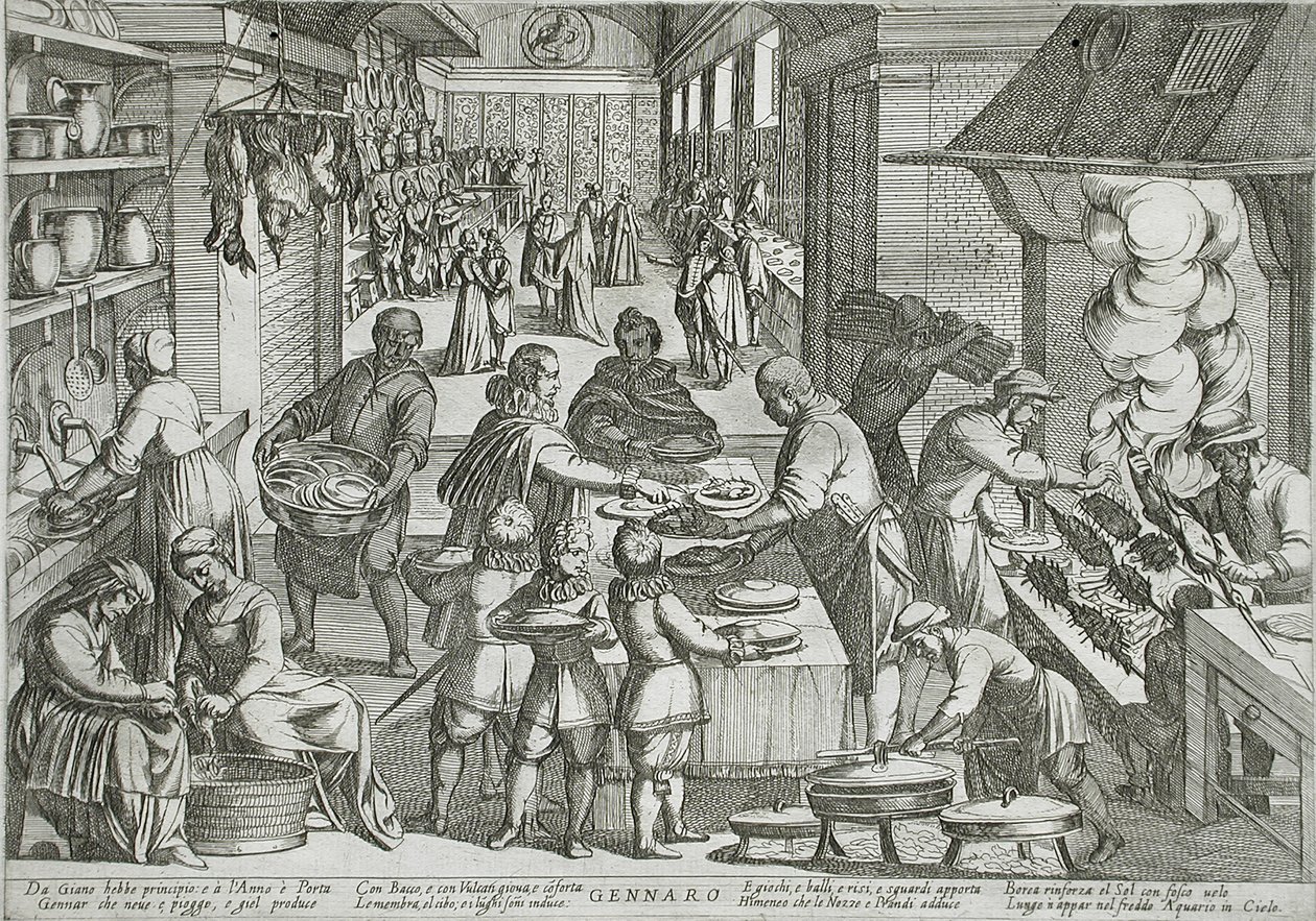 Janvier : Une cuisine - Antonio Tempesta