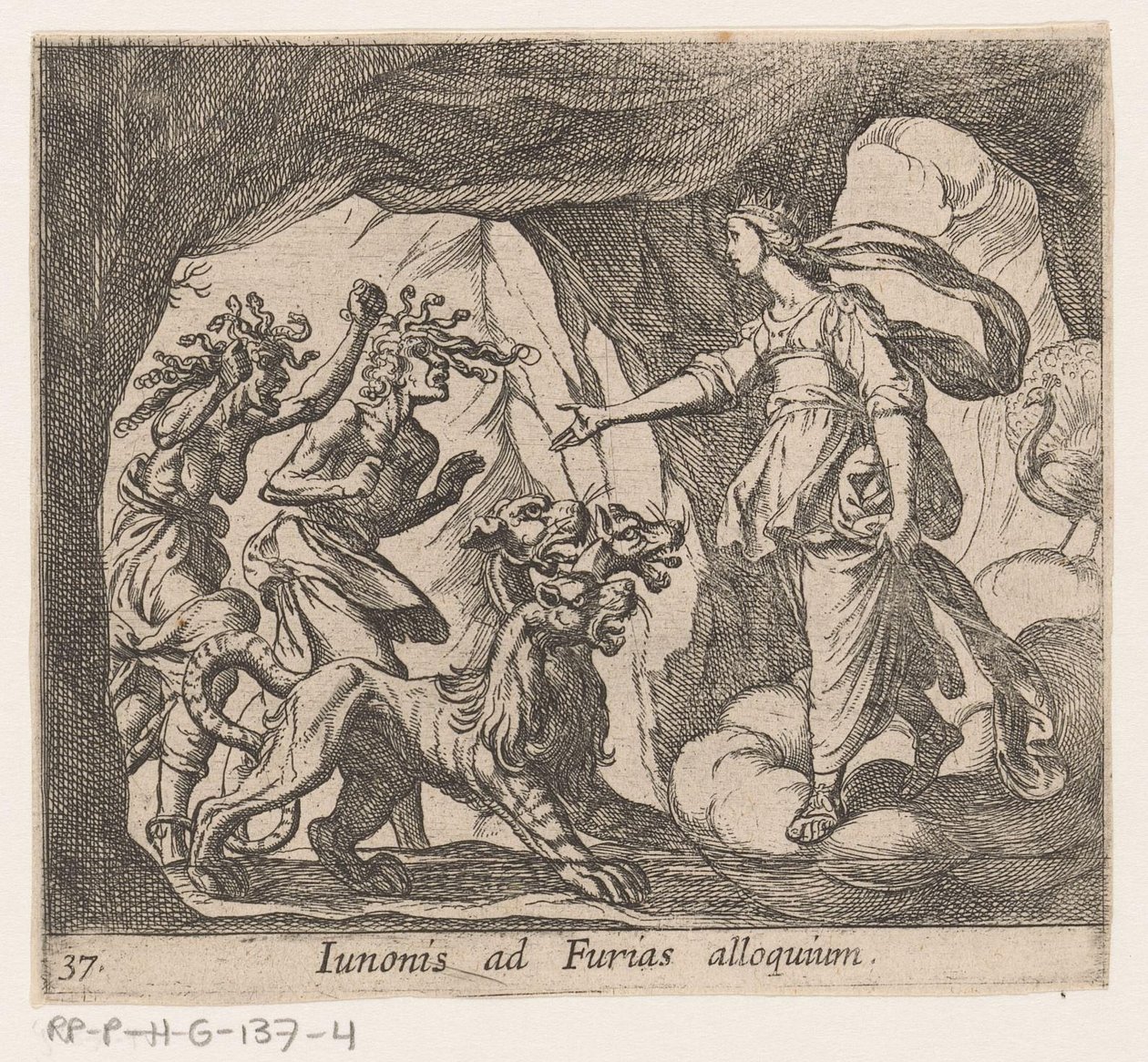 Junon et les Furies à la porte des Enfers - Antonio Tempesta
