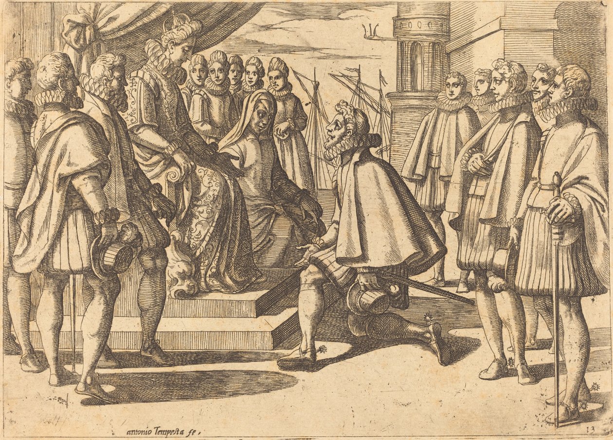 Duc espagnol devant Marguerite d