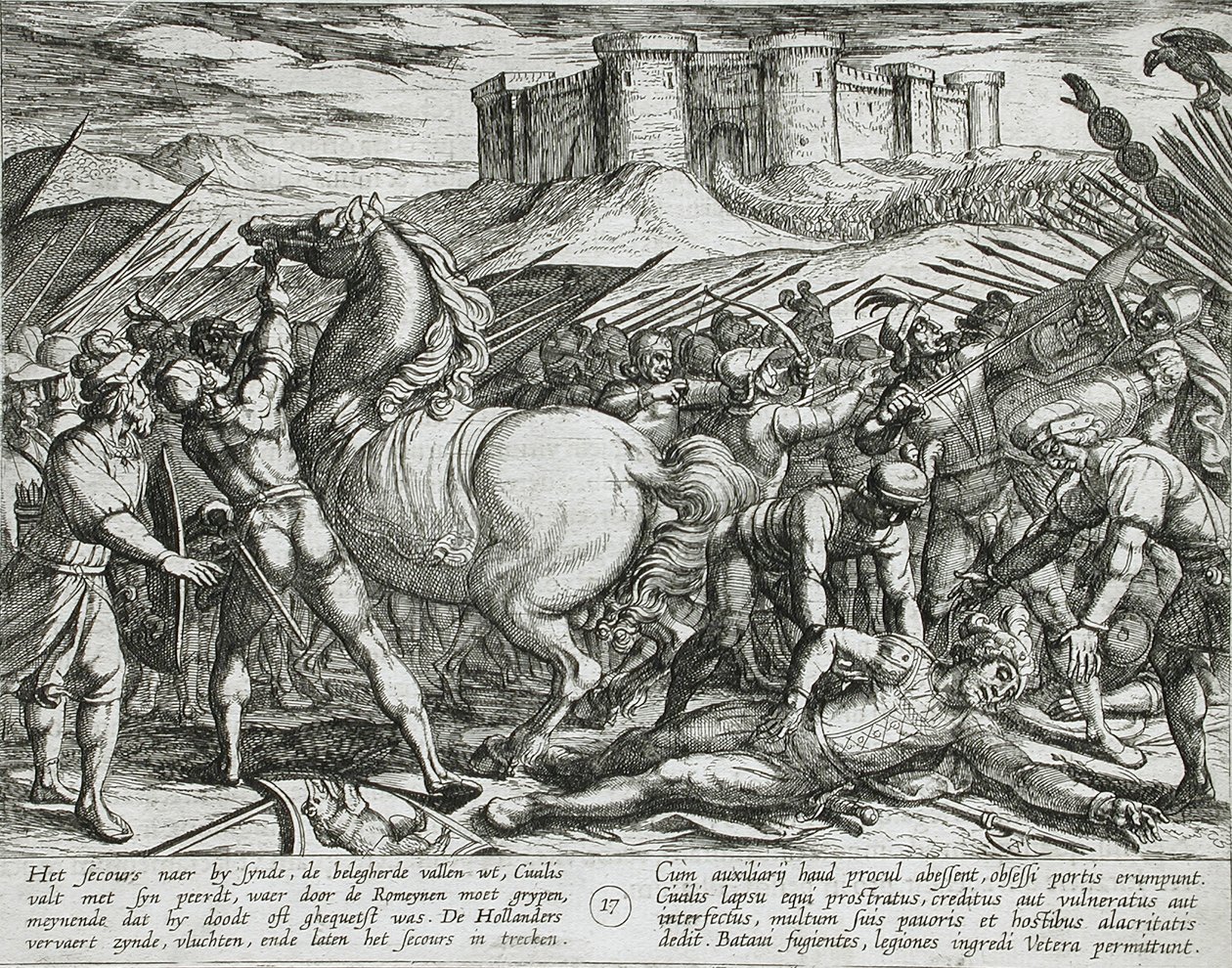 Les Romains induits en erreur par le cheval de Civilis, croyant qu