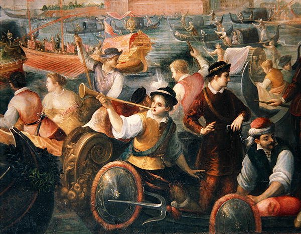 Le débarquement de Catarino Cornaro à Venise en 1489 (détail) - Antonio Vassilacchi