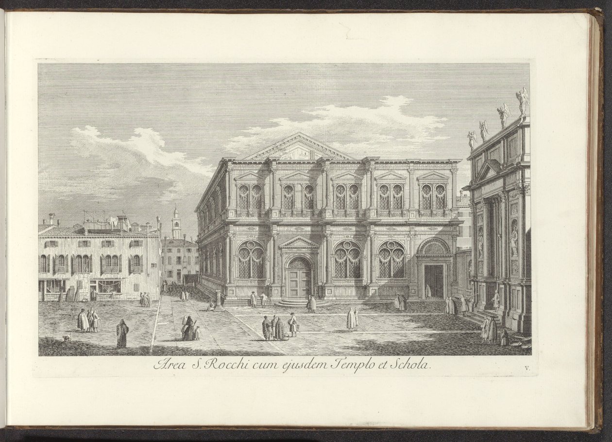 Vue de Campo San Rocco à Venise - Antonio Visentini
