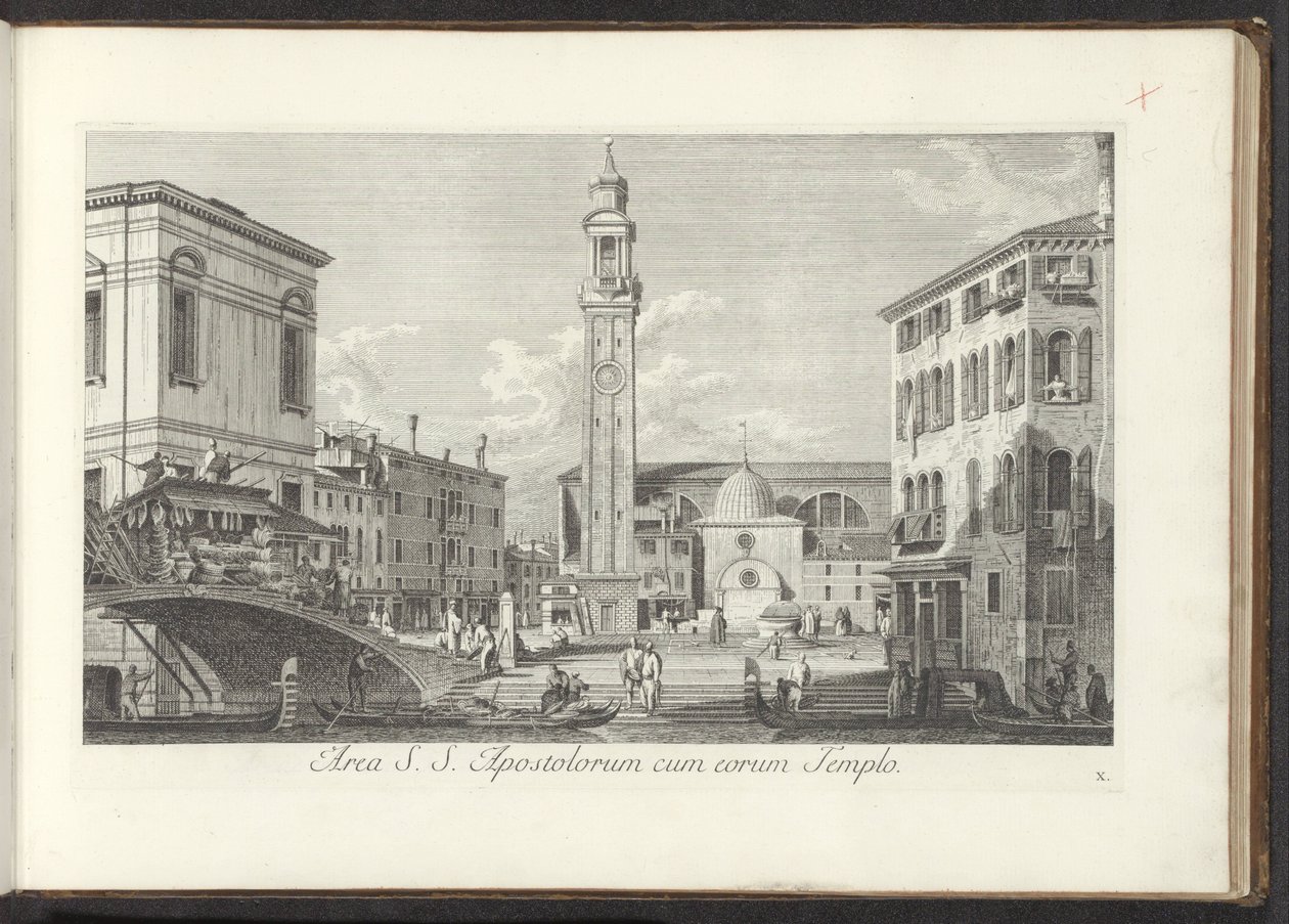 Vue sur Campo dei Santi Apostoli à Venise - Antonio Visentini
