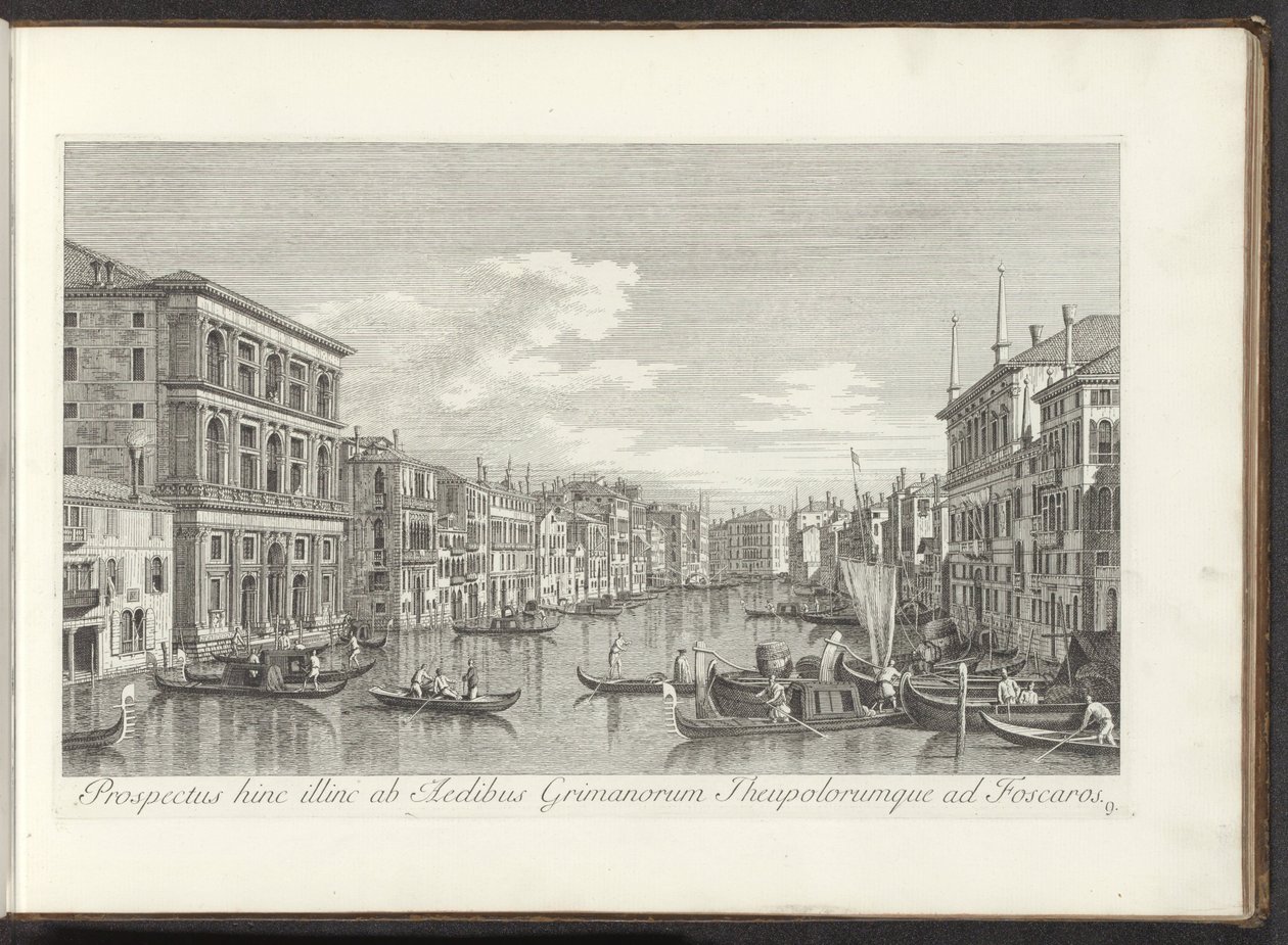 Vue sur le Grand Canal, Palazzo Grimani et Ca