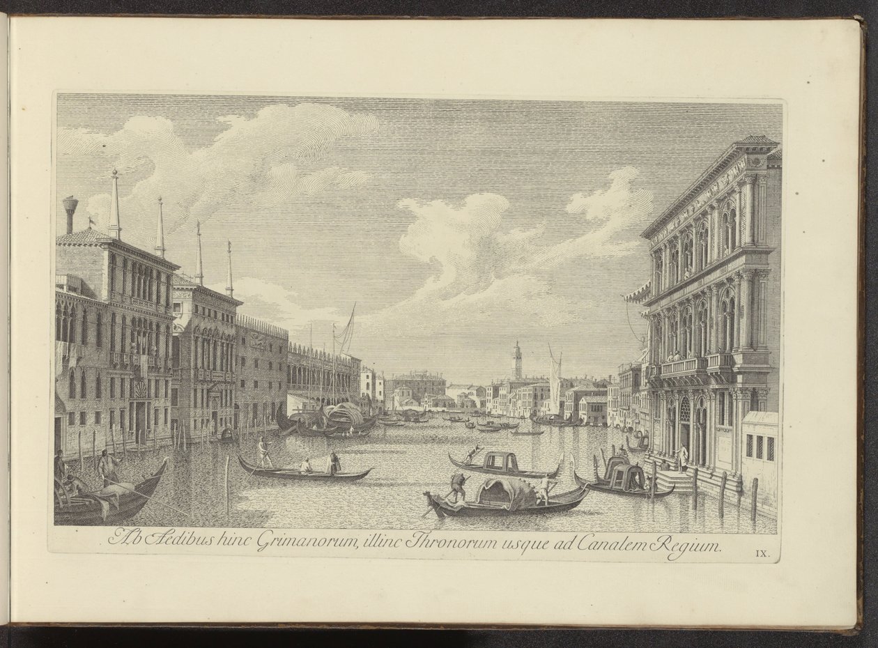 Vue sur le Grand Canal et le Palazzo Vendramin-Calergi à Venise - Antonio Visentini
