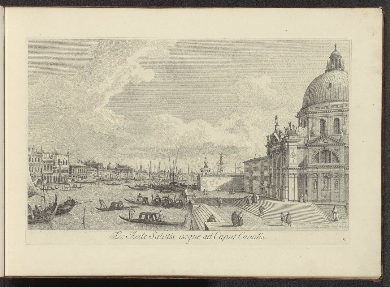 Vue sur le Grand Canal et la Santa Maria della Salute à Venise - Antonio Visentini