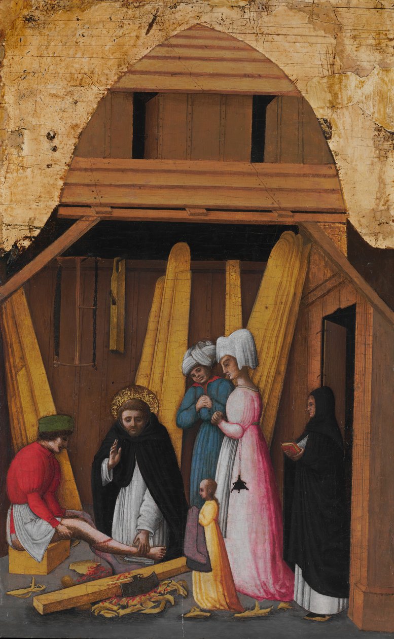 Saint Pierre Martyr guérissant la jambe d
