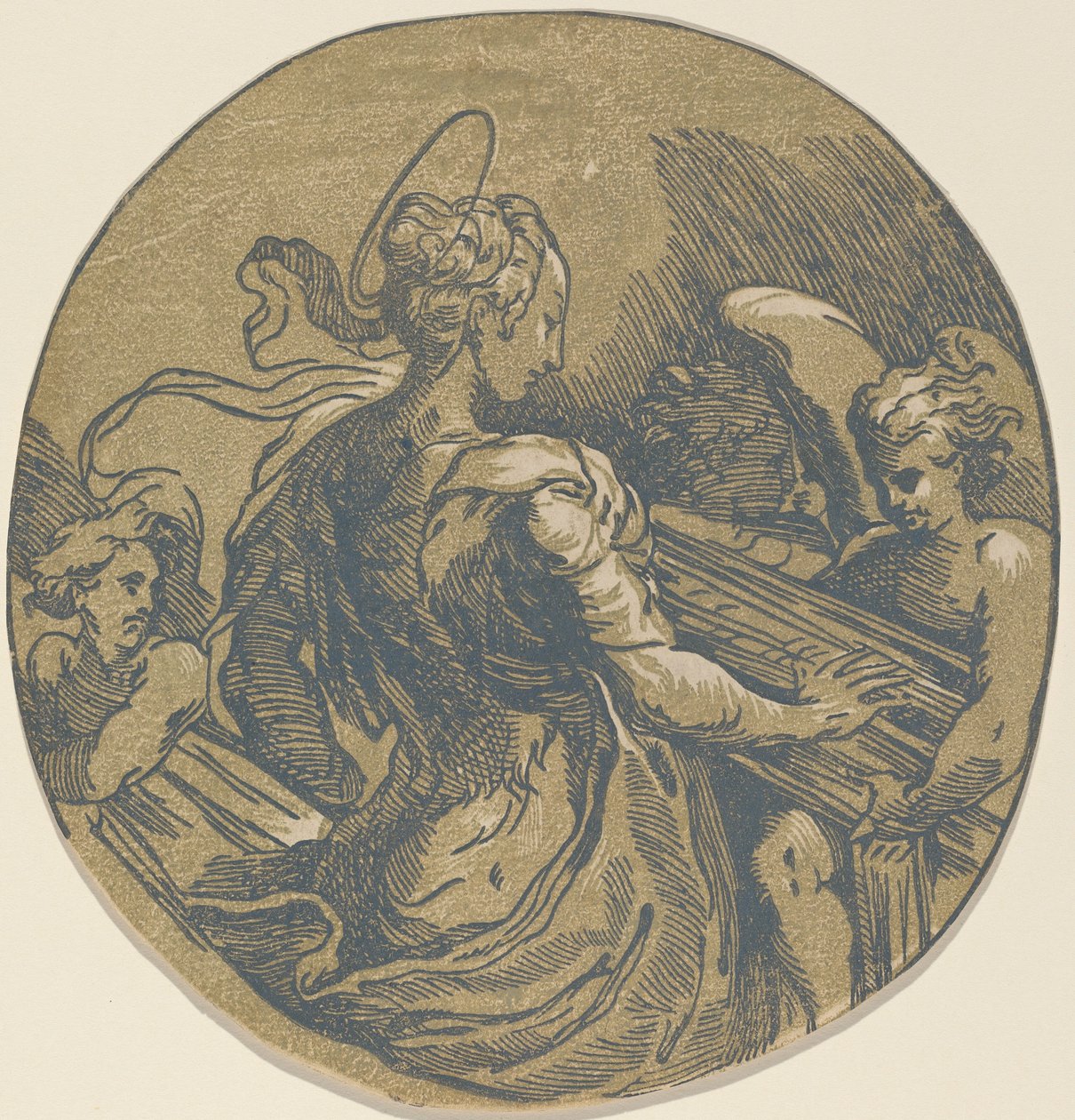 Sainte Cécile - Antonio da Trento after Parmigianino