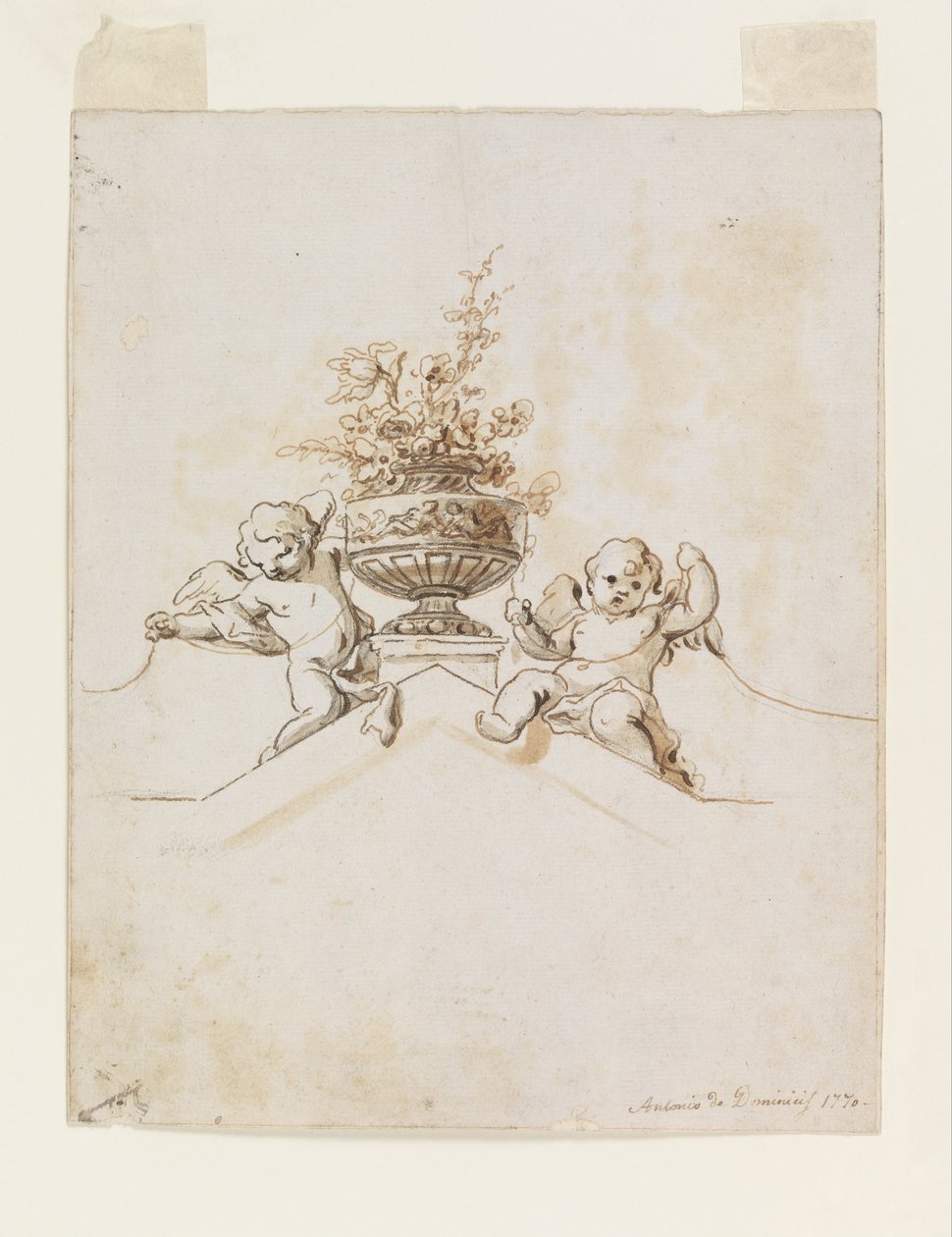 Deux putti à côté d
