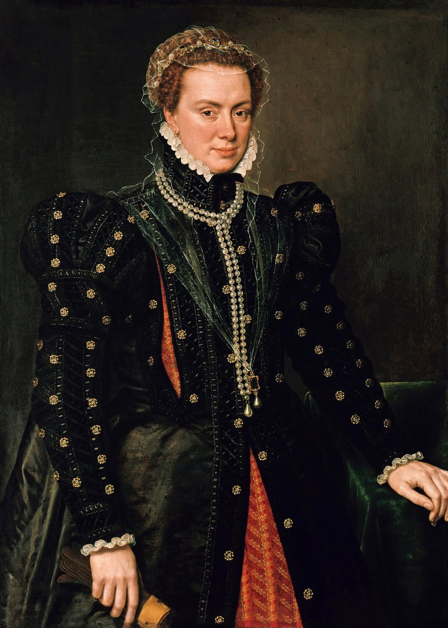 Portrait de Marguerite de Parme, duchesse de Parme et gouverneur des Pays-Bas - Antonis Mor