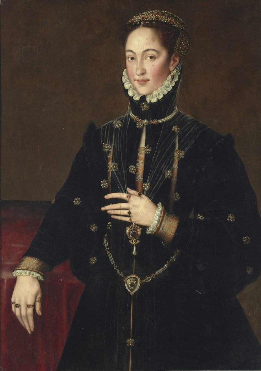 Espagnol : Portrait de Jerónima Enríquez de Guzmán, 2ème Marquise de Las Navas - Antonis Mor