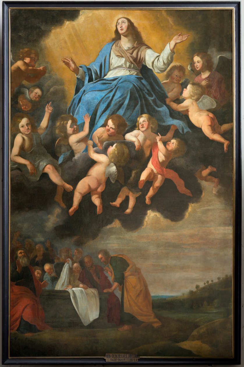 Église paroissiale (Parochiekerk Sint-Eligius). Peinture. "Assomption de Marie". Antoon van den Heuvel. - Antoon van den Heuvel