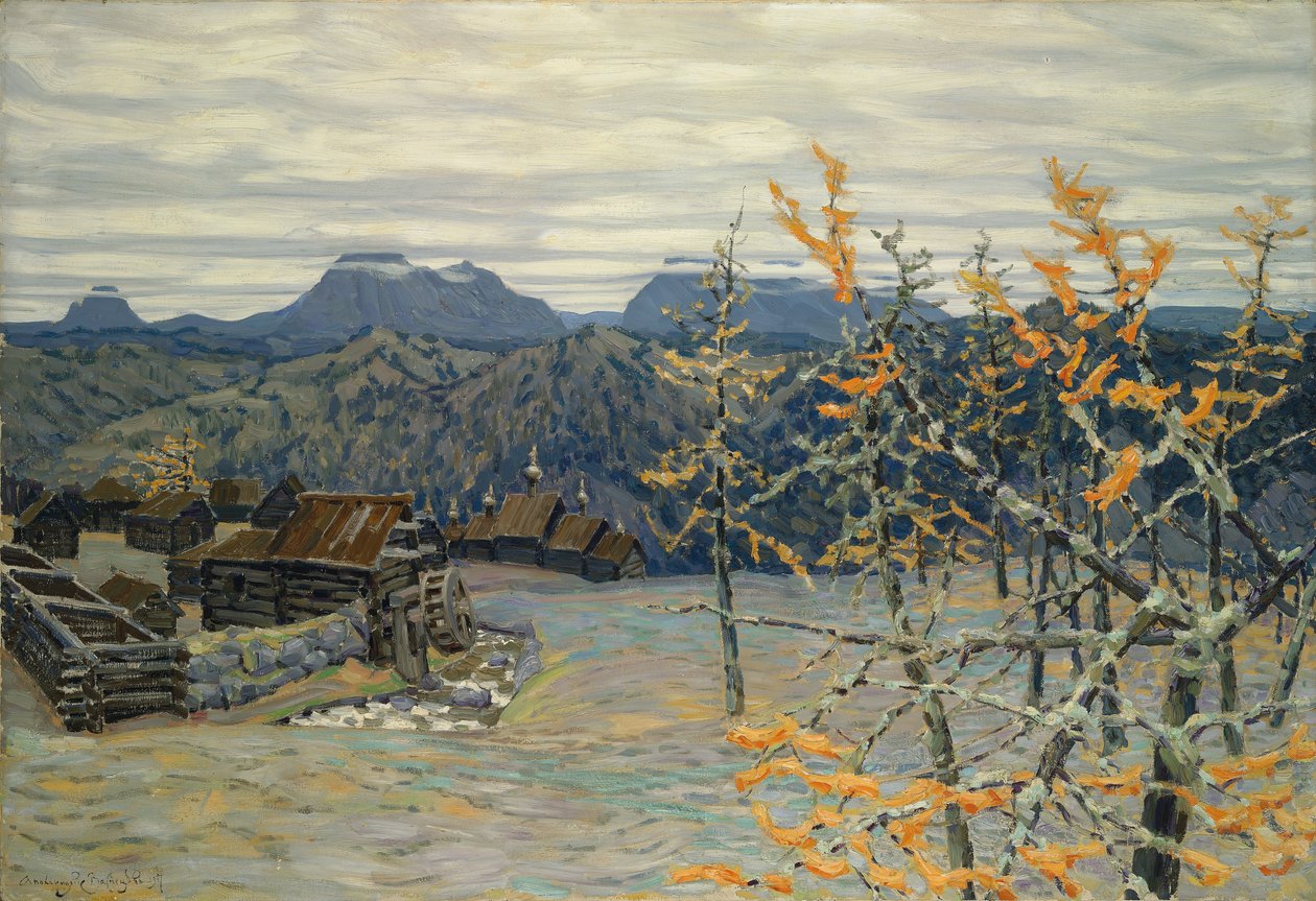 Village dans les montagnes de l