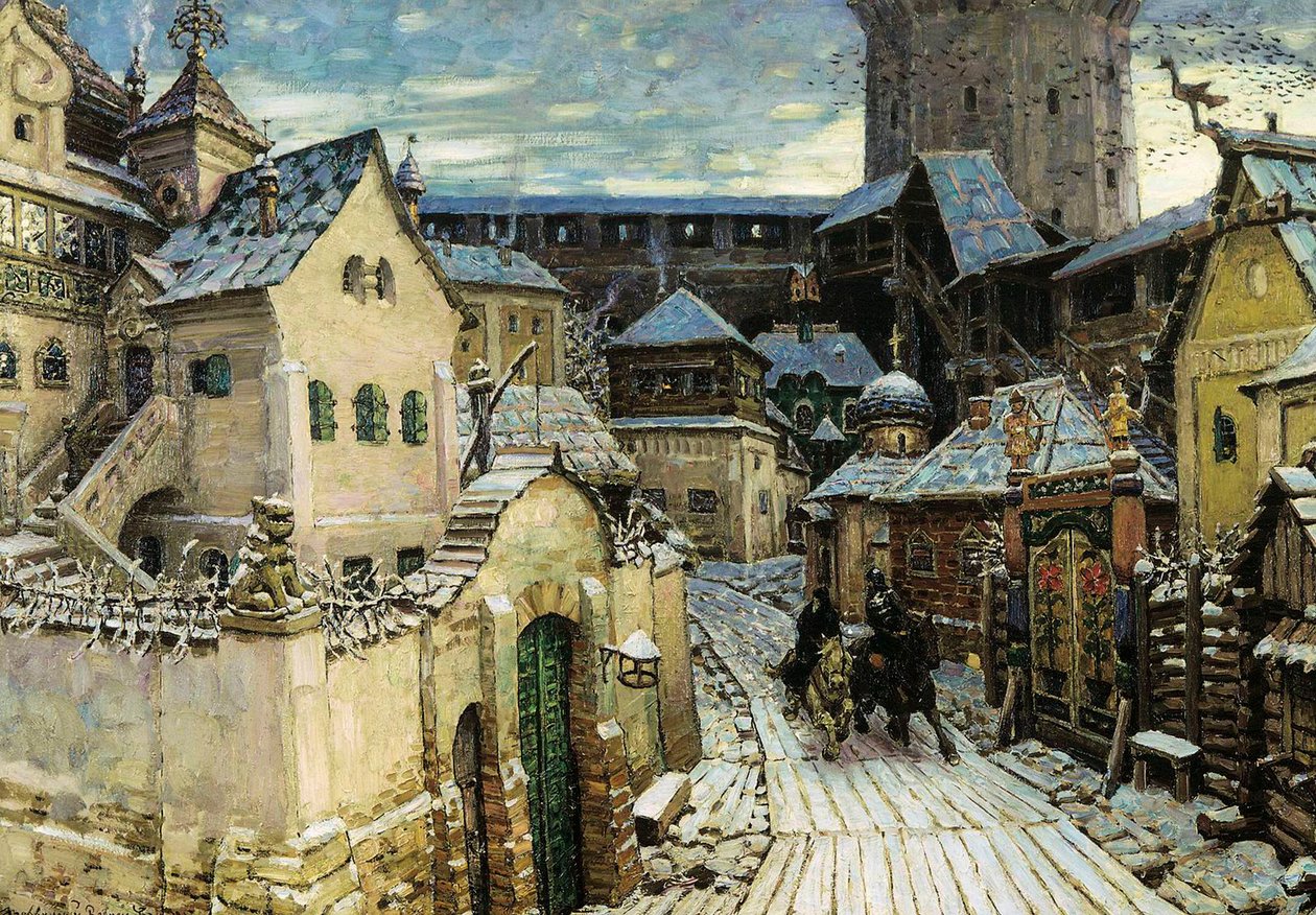 Un héraut, le matin au Kremlin - Appolinari Mikhaylovich Vasnetsov