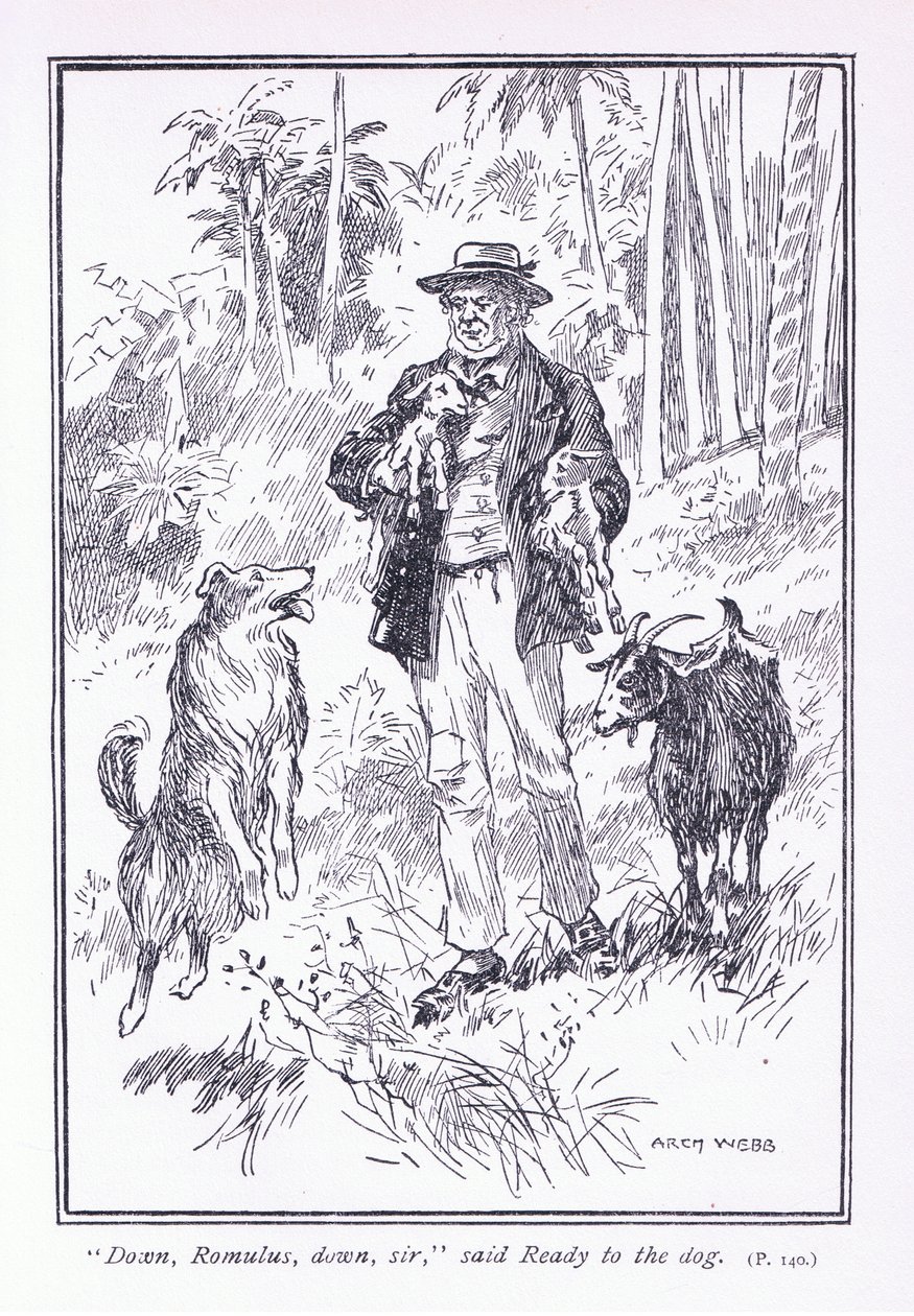 Descends Romulus, descends monsieur, dit Ready au chien, années 1900 - Archibald Webb