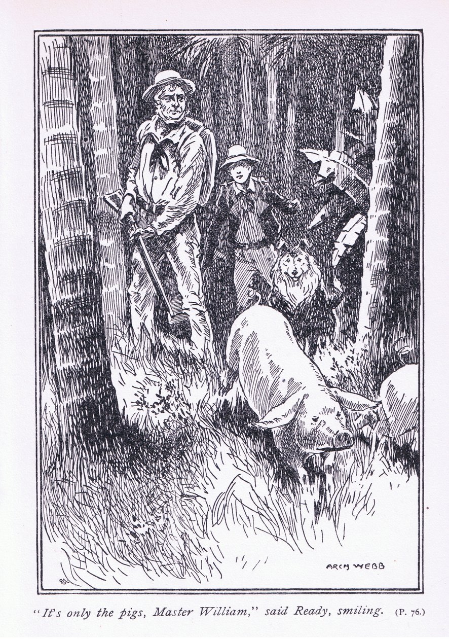 Ce ne sont que les cochons, Maître William, dit Ready, années 1900 - Archibald Webb