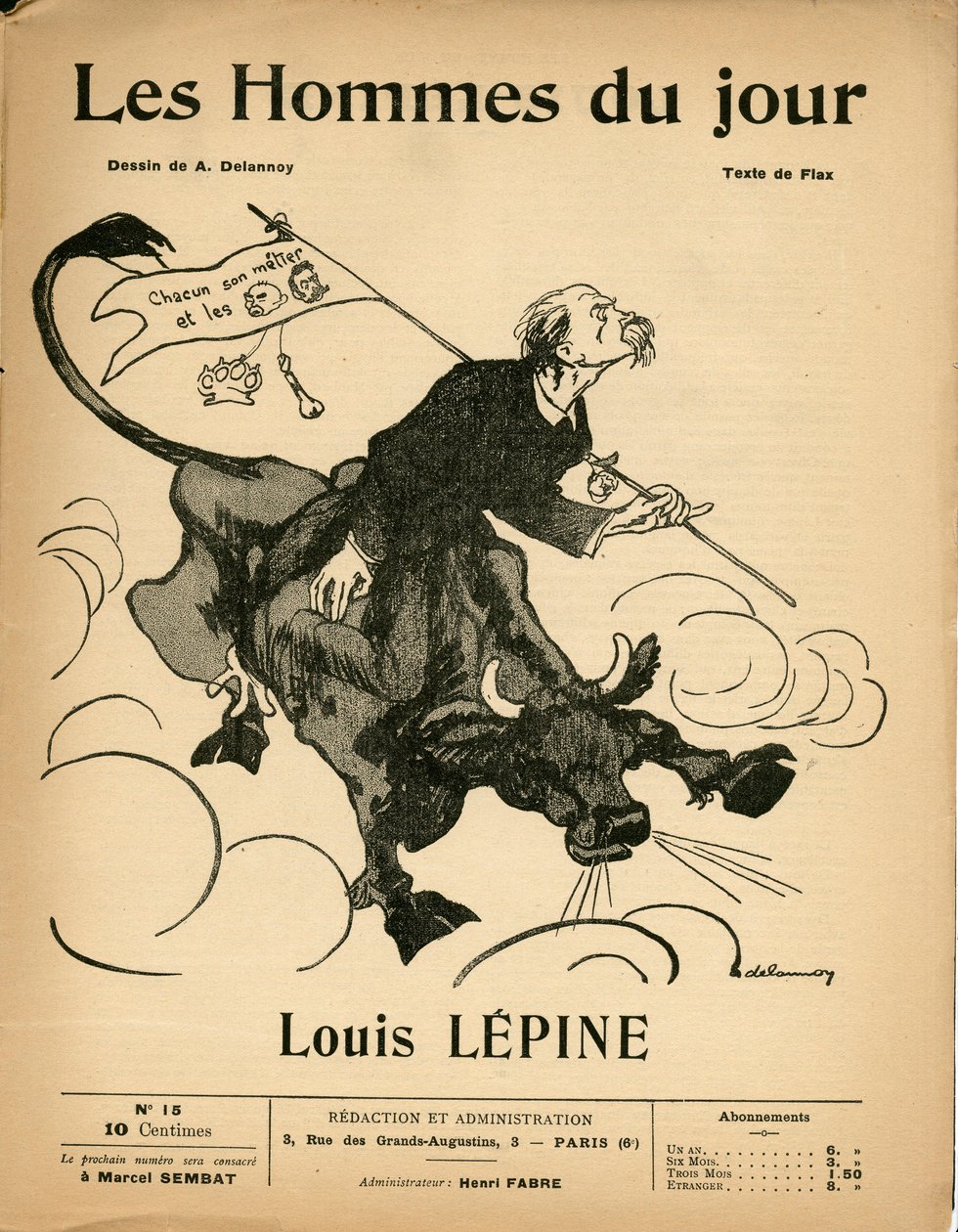 Couverture de "Les Hommes du jour", numéro 15 - Aristide Delannoy