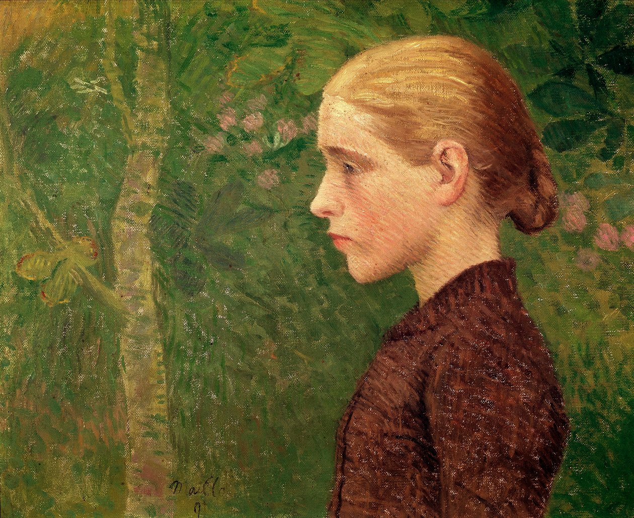 Buste de jeune paysan peint par Aristide Maillol (1861-1944) 1891 - Aristide Maillol