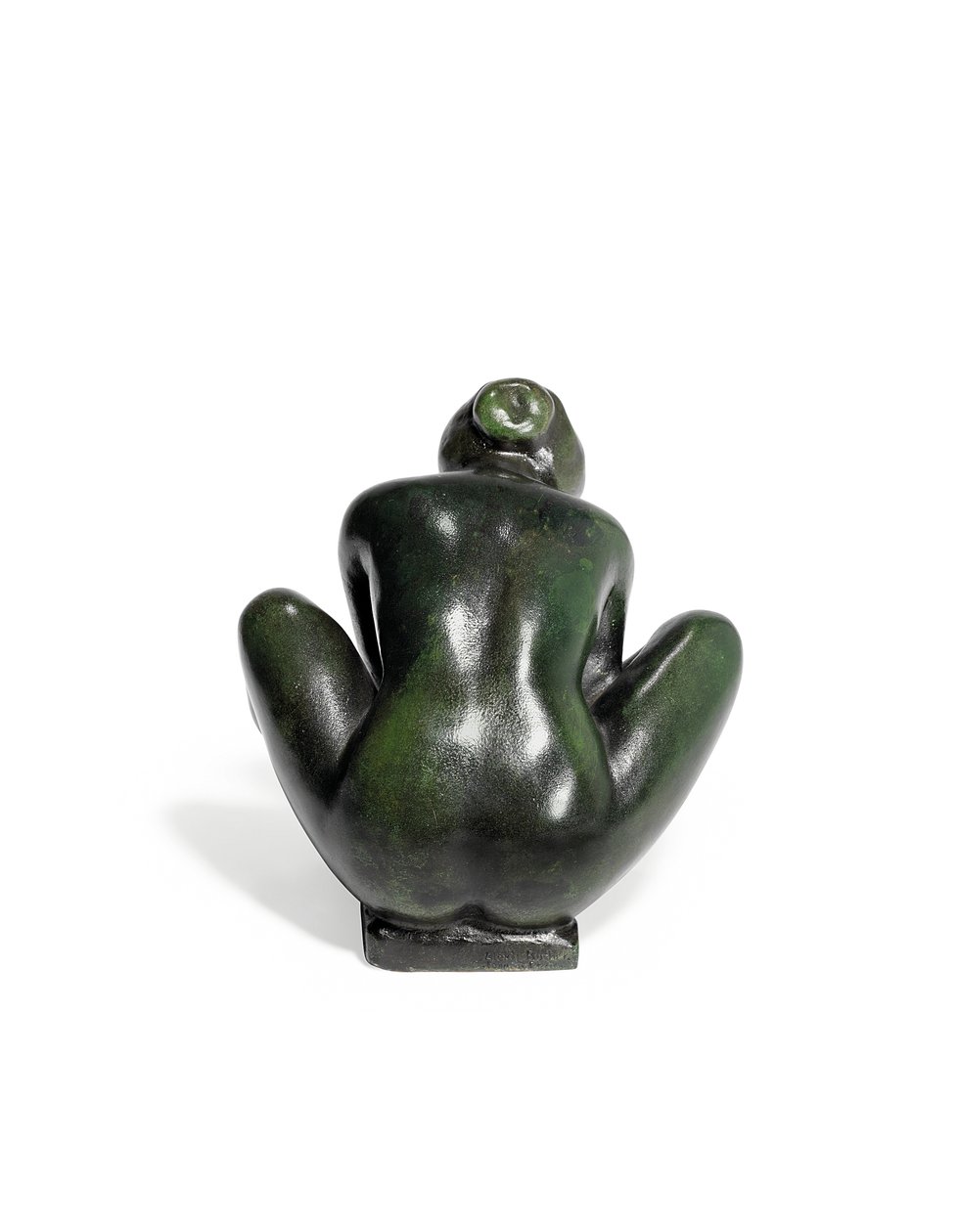 Fille accroupie tenant un pied - Aristide Maillol