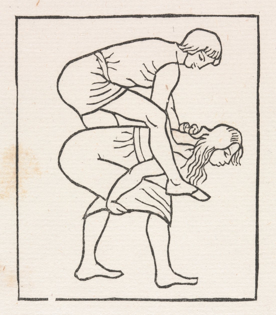 Daphnis et Chloé : Daphnis met la pomme dans le ventre de Chloé - Aristide Maillol