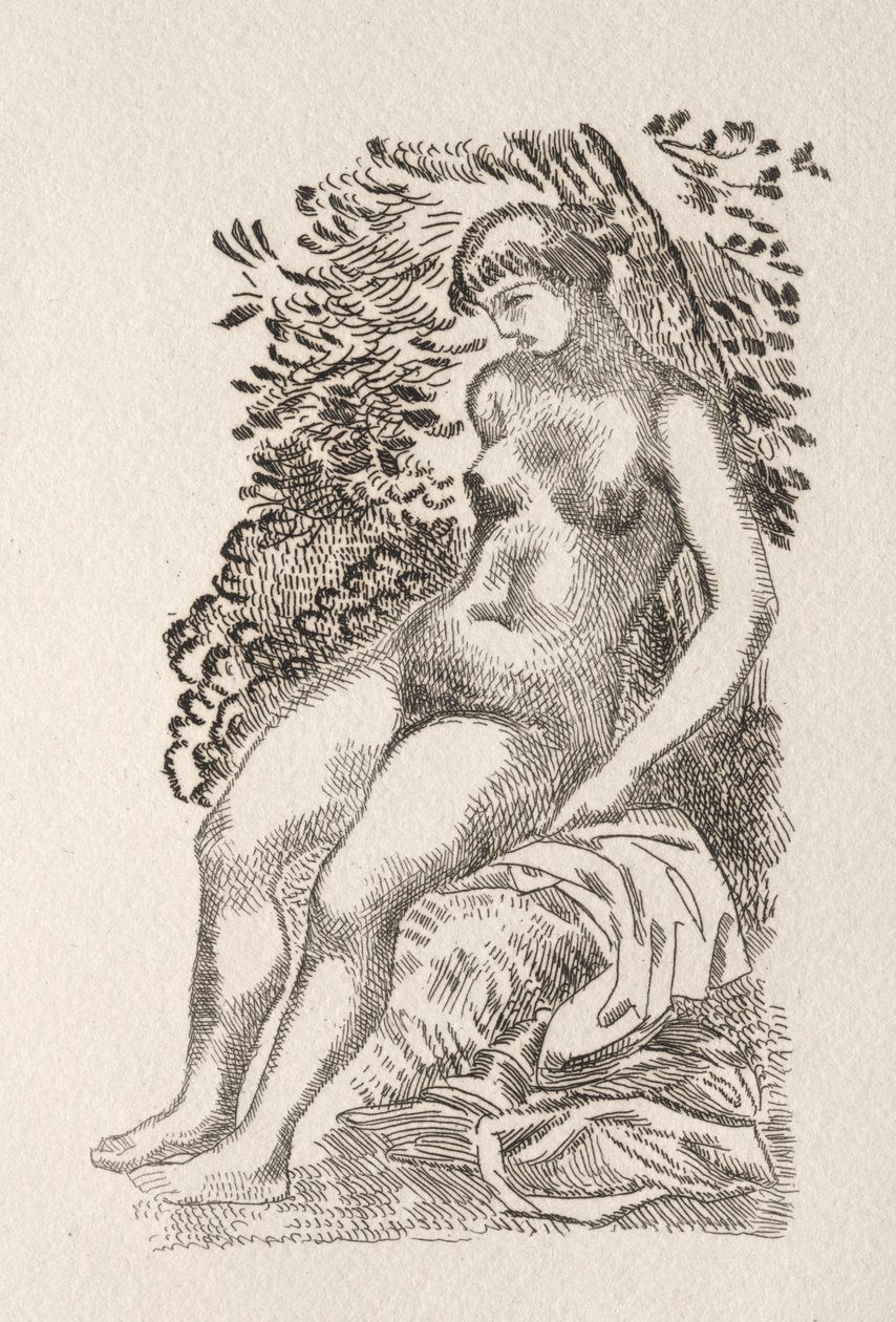 Illustration pour un poème de Pierre de Ronsard - Aristide Maillol