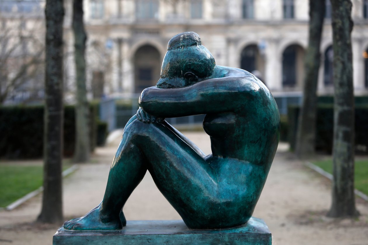 Jardin des Tuileries, Aristide Maillol, La Nuit, Paris, France (photo) - Aristide Maillol