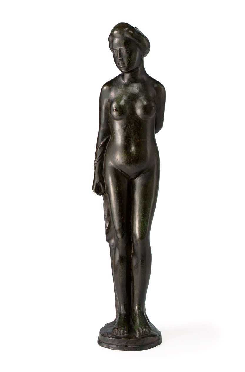 Baigneuse debout drapée sur le bras droit - Aristide Maillol