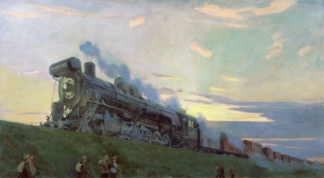 Locomotive à vapeur superpuissante, 1935 - Arkadij Aleksandrovic Rylov