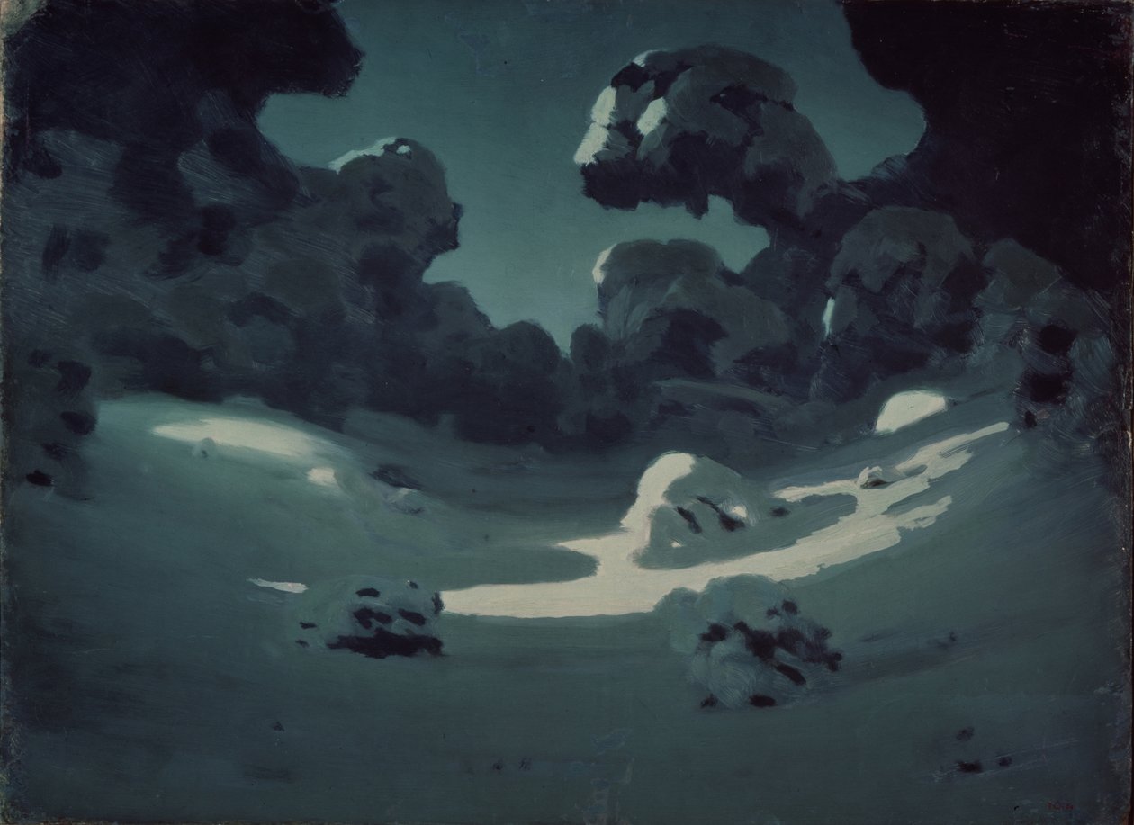 Taches de clair de lune dans le bois. Hiver, 1898-1908 - Arkhip Ivanovich Kuindzhi