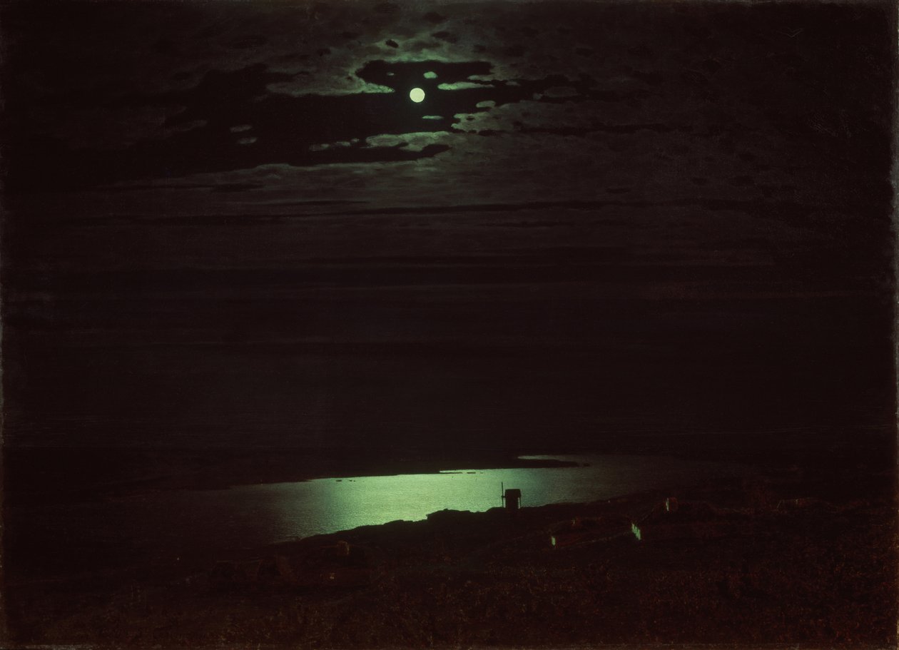 Nuit au clair de lune sur le Dniepr, 1880 - Arkhip Ivanovich Kuindzhi