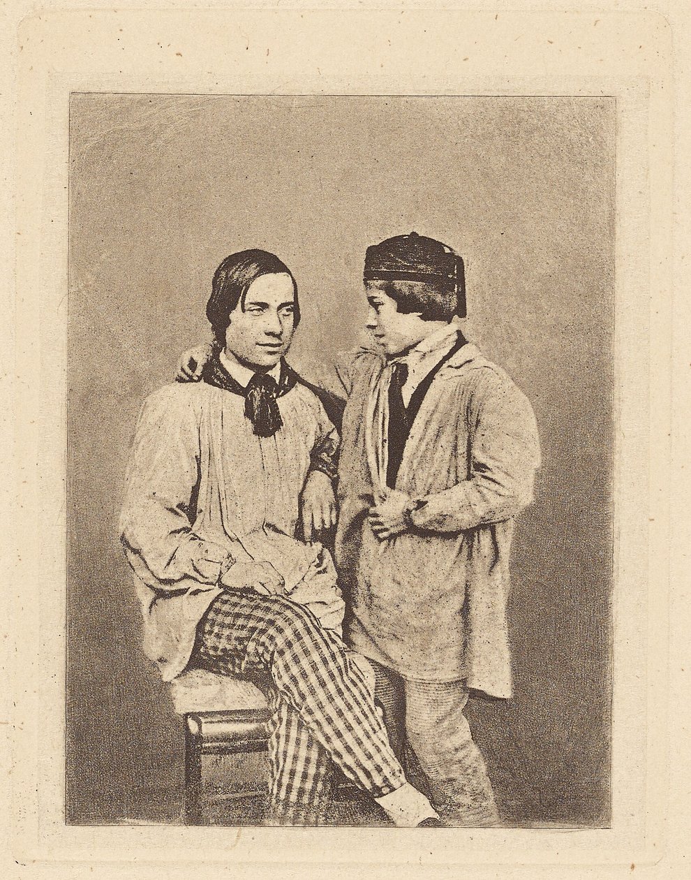[Homme et garçon] - Armand Hippolyte Louis Fizeau