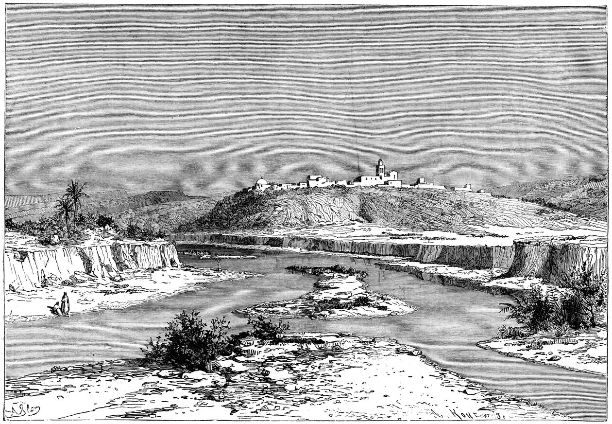 La Mejerda à Slugia, au-dessus de Mejez-el-Bad, vers 1890 - Armand Kohl