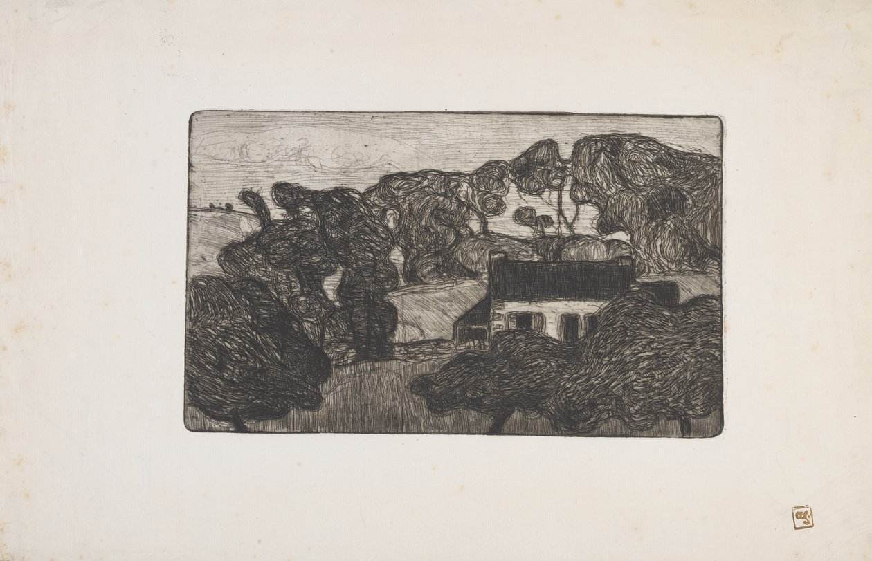 Ferme entourée d