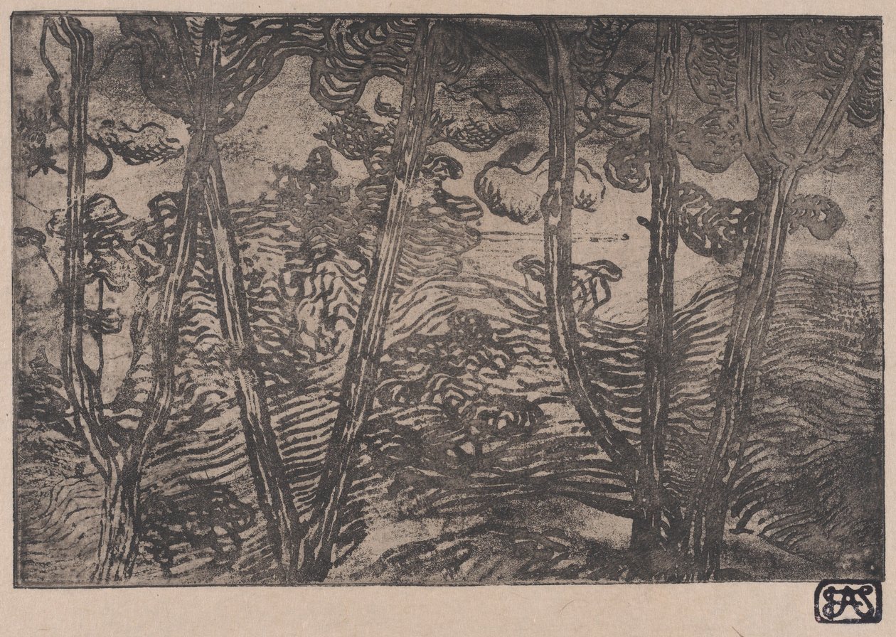 Arbres la nuit, vers 1894 - Armand Séguin
