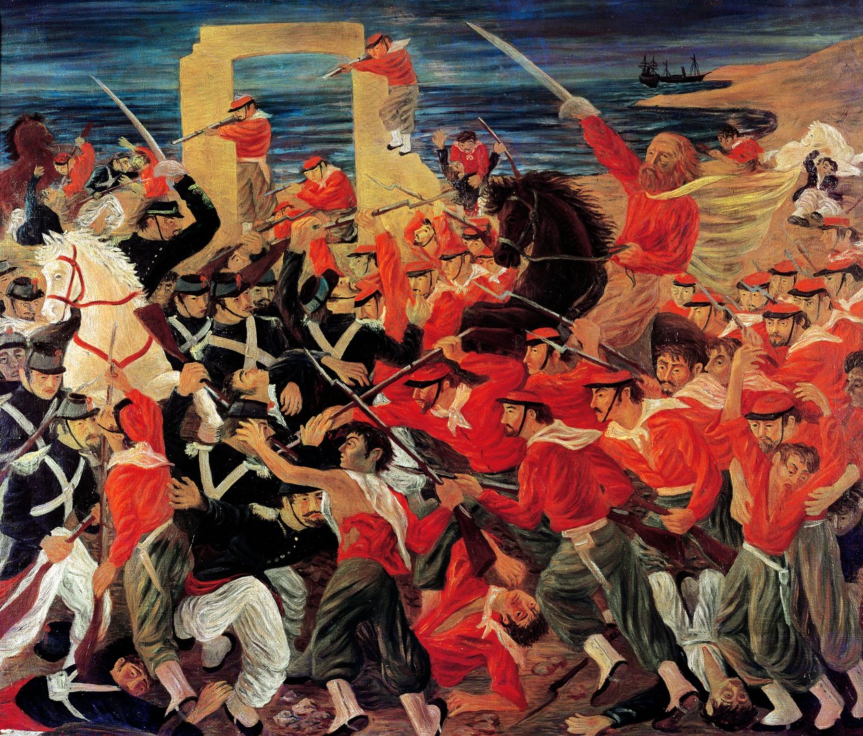 Bataille de Milazzo, du 17 au 24 juillet 1860 - Arnaldo Badodi