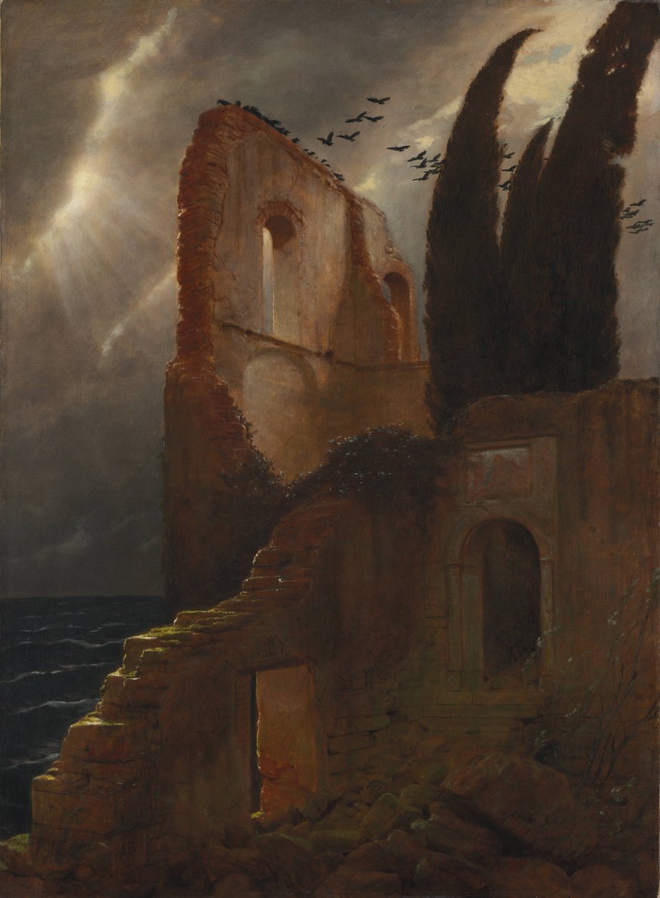 Ruine au bord de la mer - Arnold Böcklin