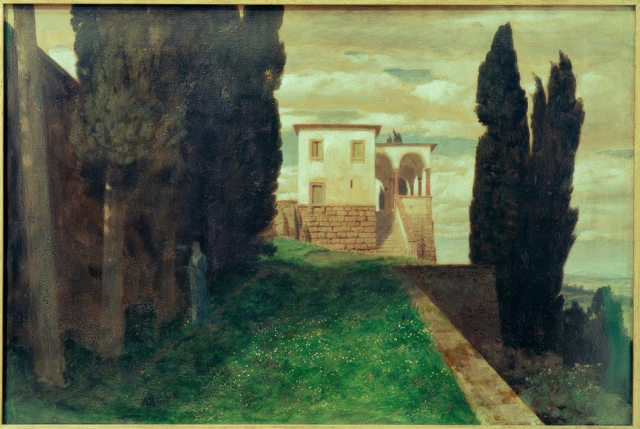 Villa italienne au printemps - Arnold Böcklin