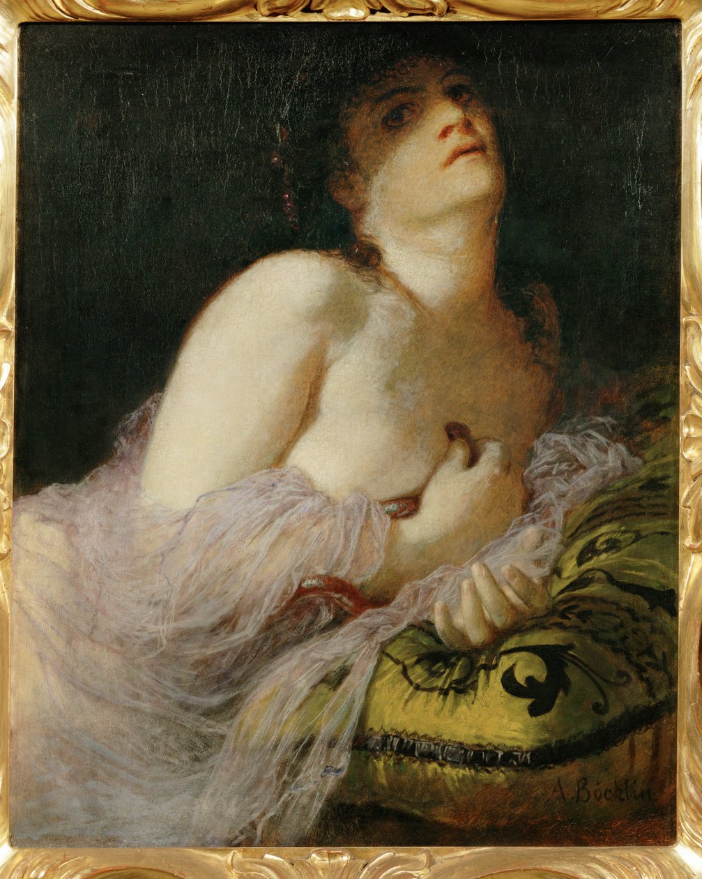 Der Tod der Cleopatra - La mort de Cléopâtre ... (peinture sur toile) - Arnold Böcklin