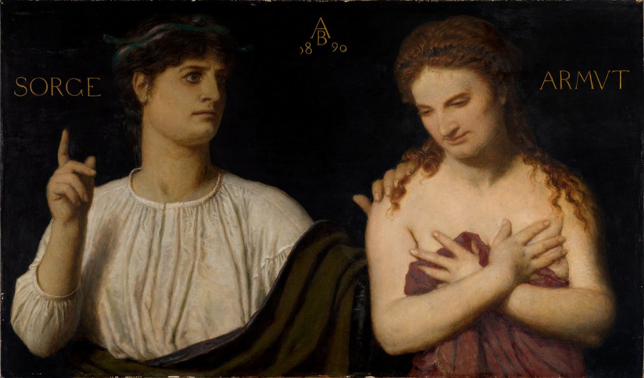Pauvreté et inquiétude - Arnold Böcklin