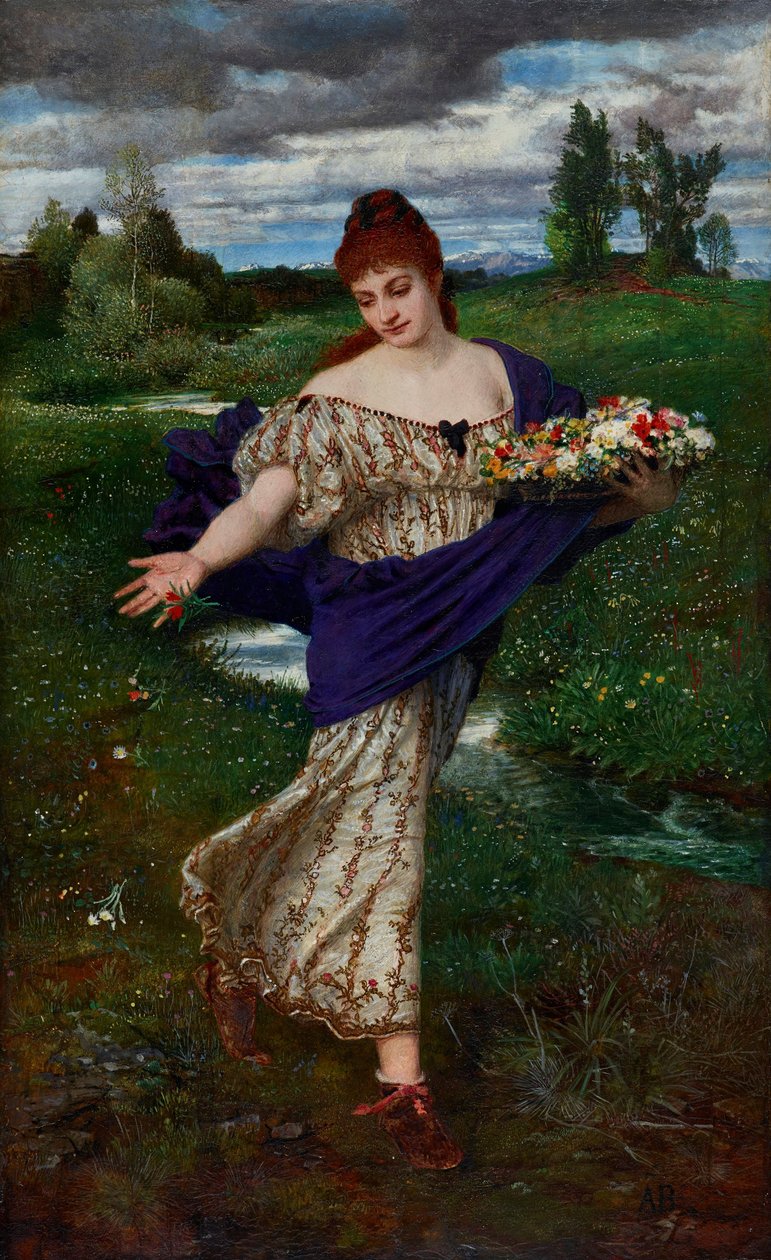 Flora, répandant des fleurs - Arnold Böcklin