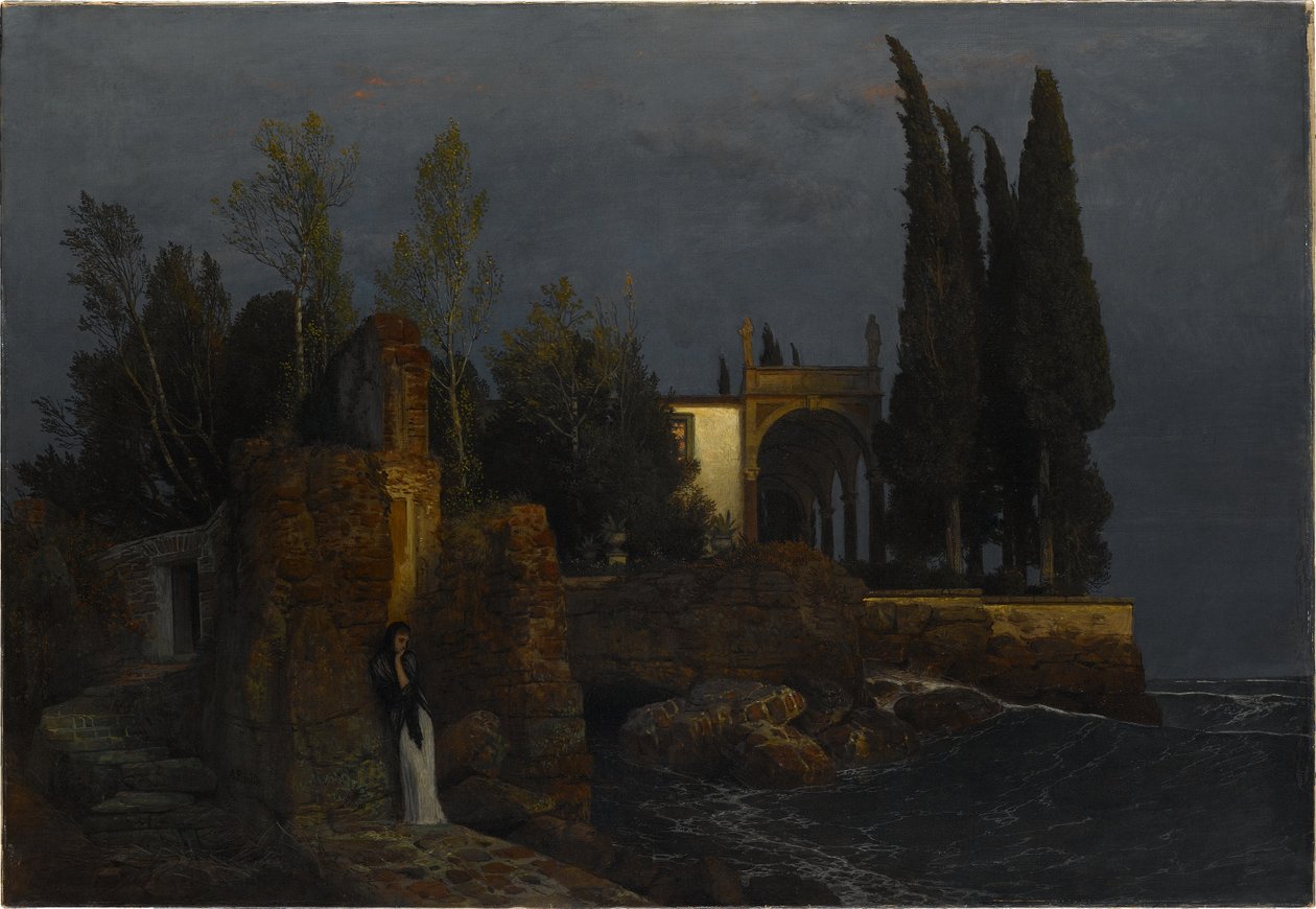 Villa au bord de la mer - Arnold Böcklin