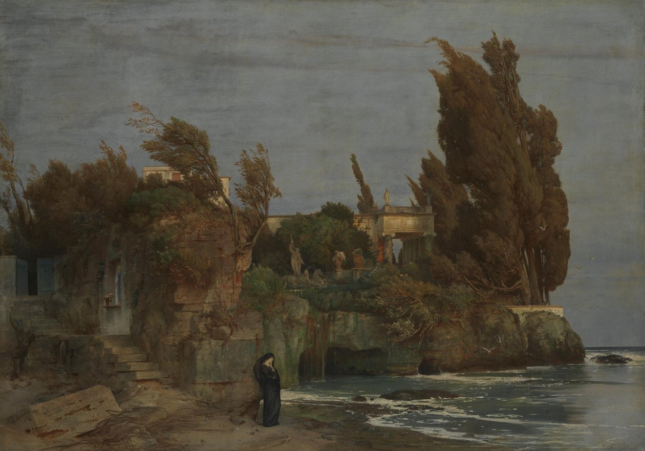 Villa au bord de la mer II - Arnold Böcklin