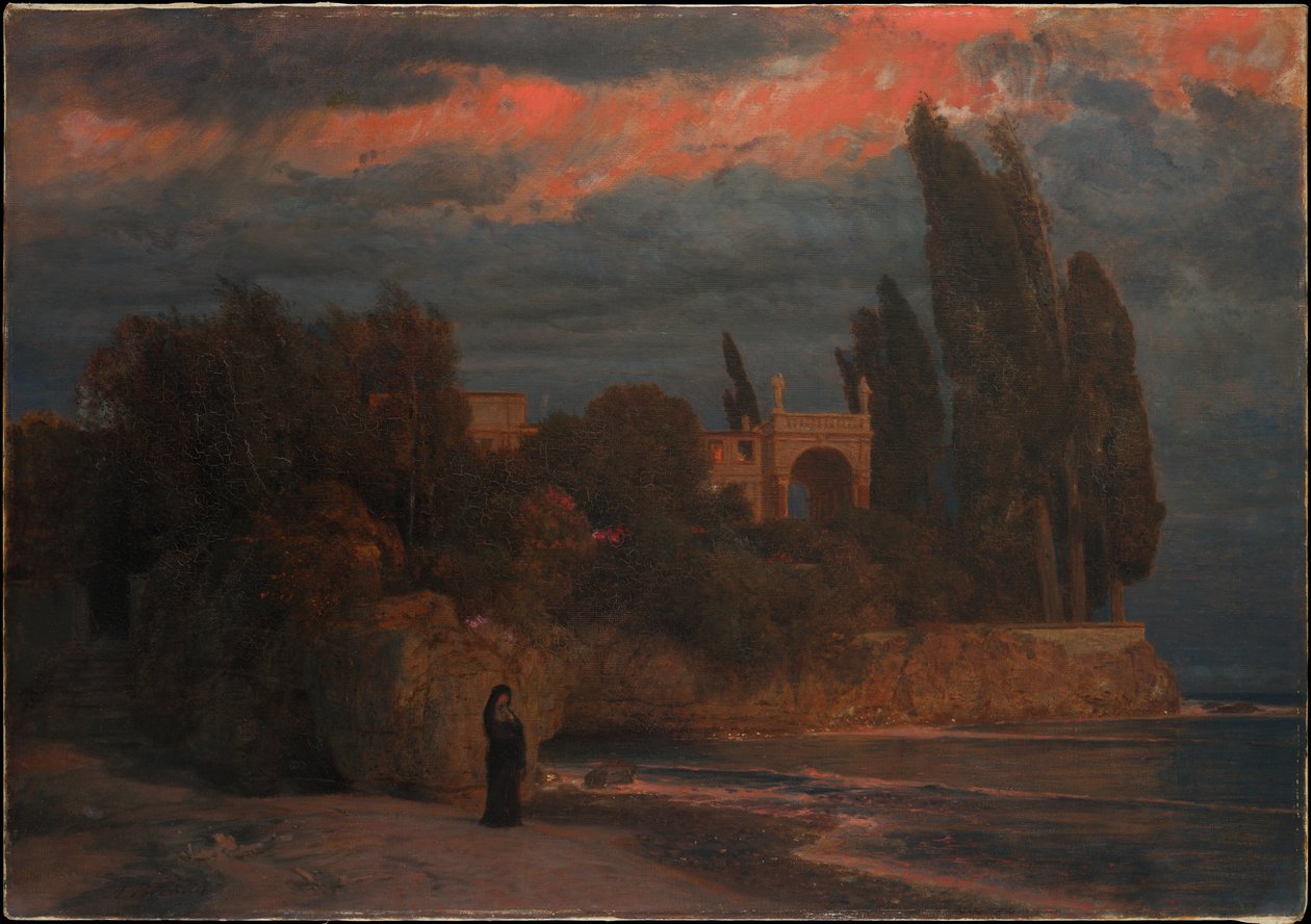 Villa au bord de la mer - Arnold Böcklin