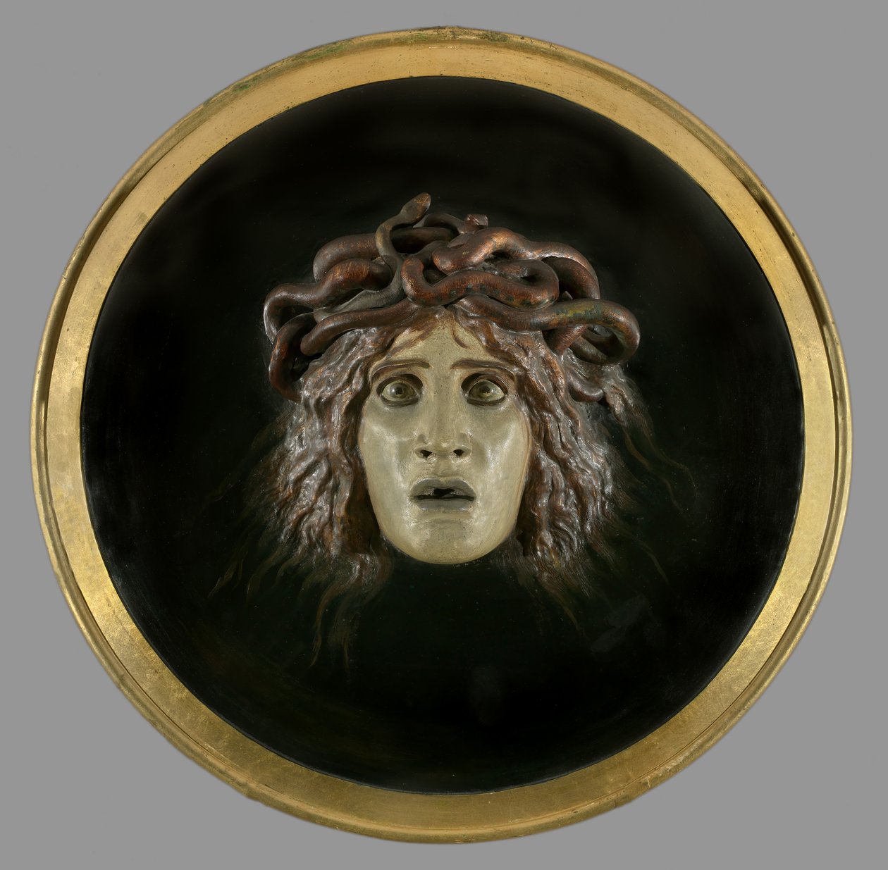 Bouclier avec le visage de Méduse - Arnold Böcklin