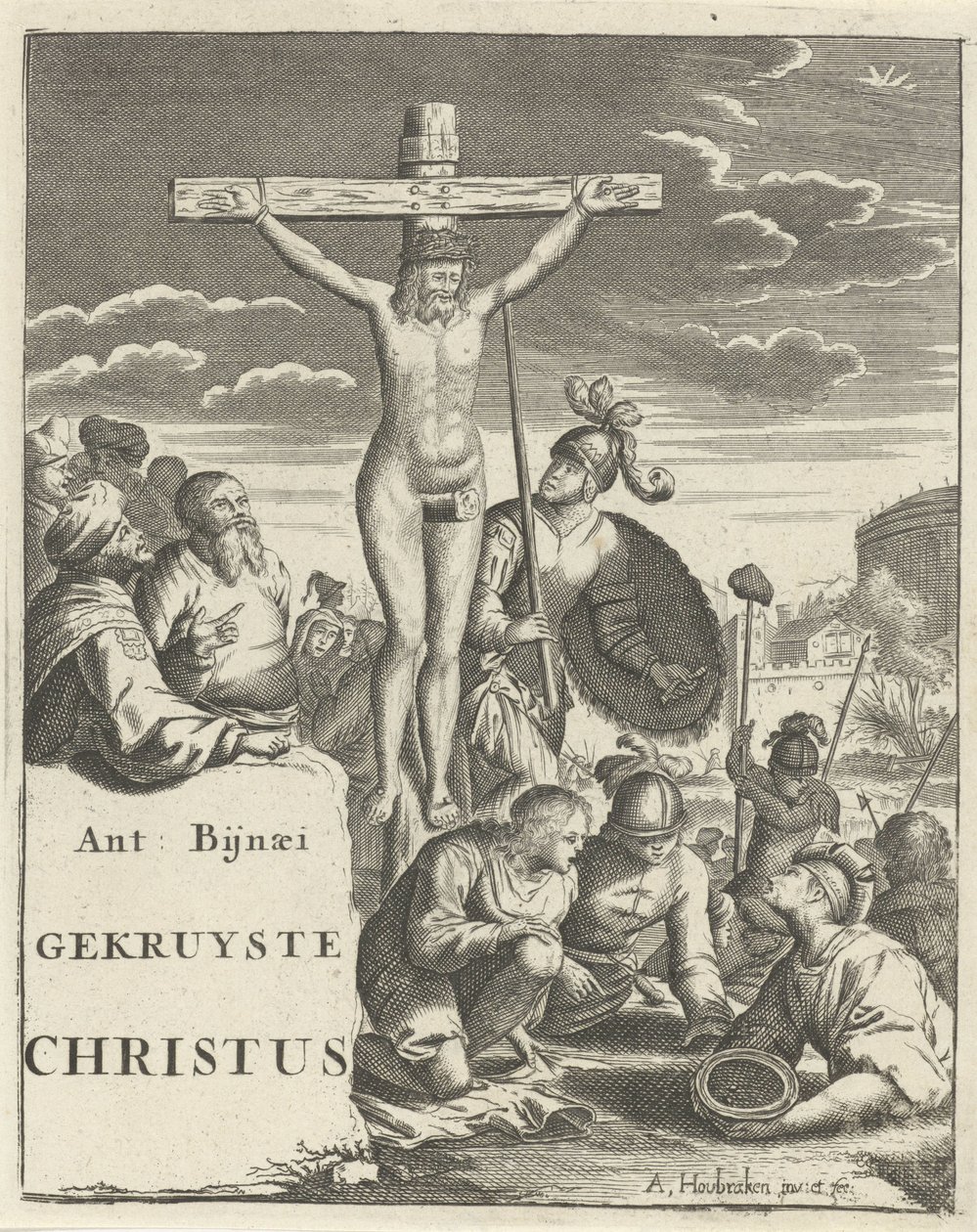 Christ en croix - Arnold Houbraken