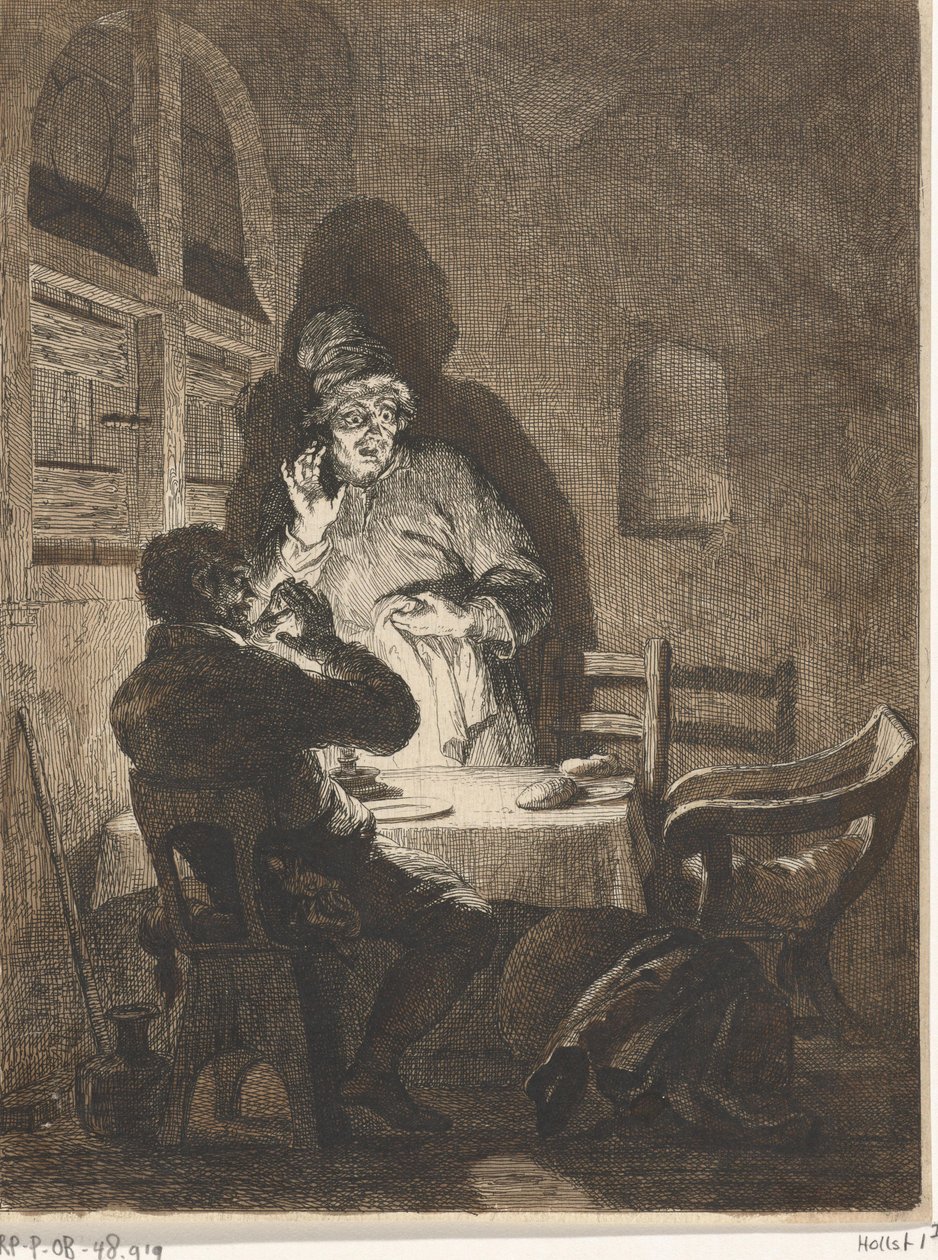 Repas à Emmaüs - Arnold Houbraken